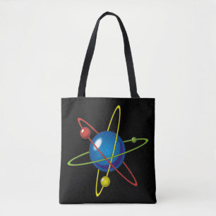 Farbiges Modell des Atom