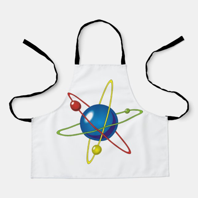Farbiges Modell des Atom Schürze (Vorderseite)