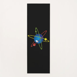 Farbiges Modell des Atom Yogamatte
