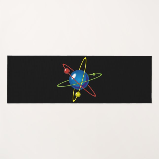 Farbiges Modell des Atom Yogamatte (Vorderseite (Horizontal))