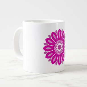 FARBIGES MODERNES BLUMENGESCHENK TOCHTER SCHWESTER Jumbo-Tasse