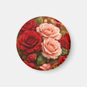 FARBIGES MODERNES BLUMENGEschenk TOCHTER SCHWESTER Magnet