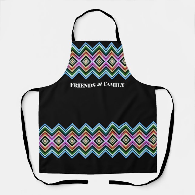 Farbiges modernes Design Schürze (Vorderseite)