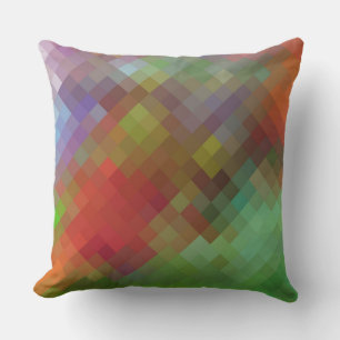 Farbiges modernes Diamantmuster #4 Kissen