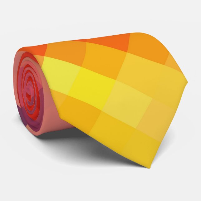 Farbiges modernes geometrisches Diamantmuster #8 Krawatte (Gerollt)