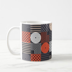 Farbiges modernes geometrisches nahtloses Muster Kaffeetasse