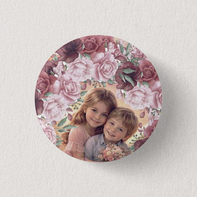 FARBIGES MODERNES LIEBESGESCHENK FÜR TOCHTER  BUTTON (Vorderseite)
