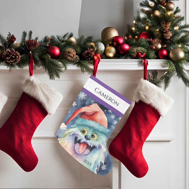 Farbiges Monster Großer Weihnachtsstrumpf (Von Creator hochgeladen)