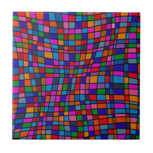 Farbiges Mosaikfliesen-Muster Fliese