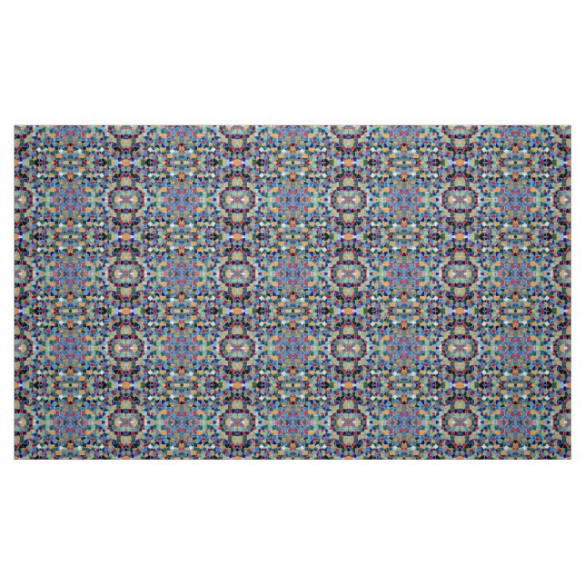 Farbiges Mosaikmuster Stoff (Fat Quarter (45,7 x 55,9 cm))
