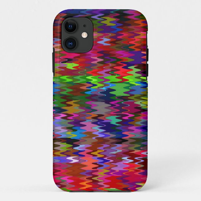 Farbiges Mosaikwellenmuster #3 Case-Mate iPhone Hülle (Rückseite)