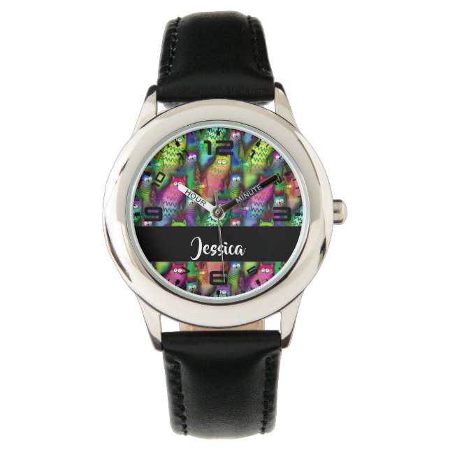 Farbiges Muster Armbanduhr (Vorderseite)