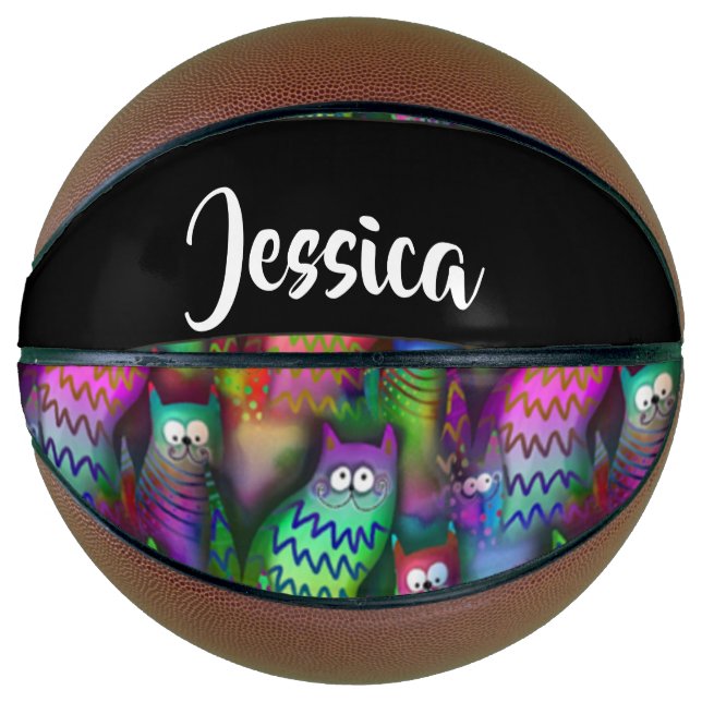 Farbiges Muster Basketball (Vorderseite)