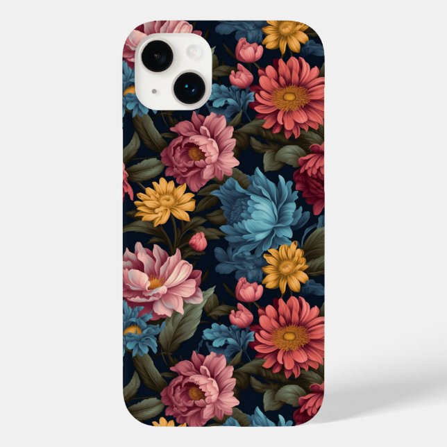 Farbiges Muster der Blume Case-Mate iPhone Hülle (Rückseite)