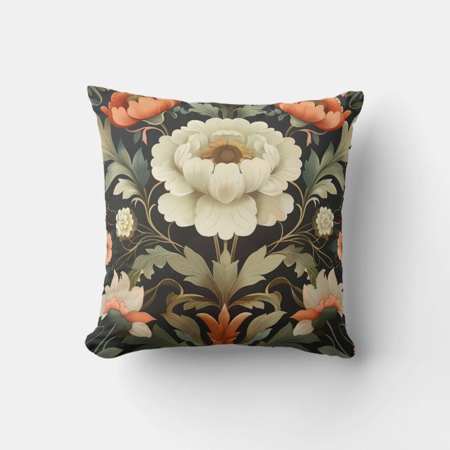 Farbiges Muster der Blume Kissen (Vorderseite)