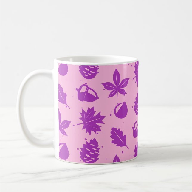 Farbiges Muster der grafischen Natur Kaffeetasse (Links)