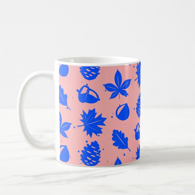 Farbiges Muster der grafischen Natur Kaffeetasse (Links)