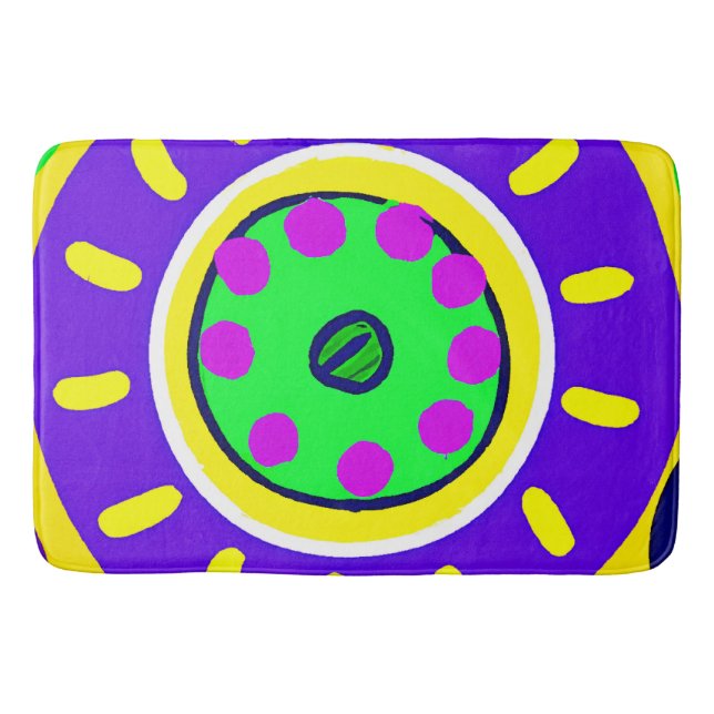 Farbiges Muster der Natur Badematte (Vorderseite)