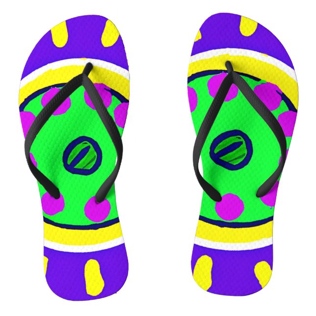 Farbiges Muster der Natur Flip Flops (Fußbett)