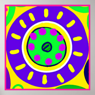 Farbiges Muster der Natur Poster