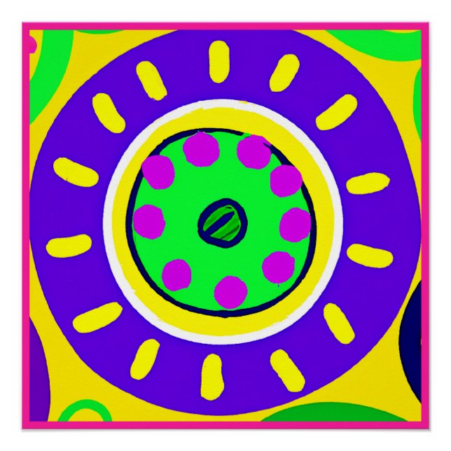 Farbiges Muster der Natur Poster (Vorderseite)