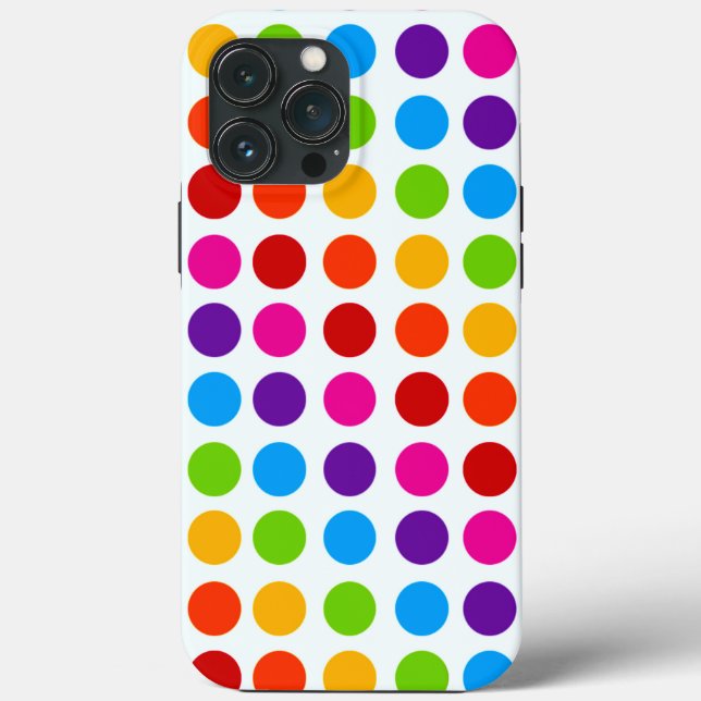 Farbiges Muster der Regenbogenkreise Case-Mate iPhone Hülle (Rückseite)