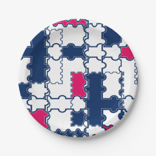 Farbiges Muster, elegant Pappteller