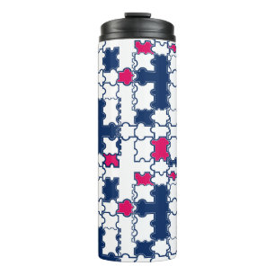 Farbiges Muster, elegant Thermosbecher