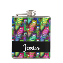 Farbiges Muster Flachmann