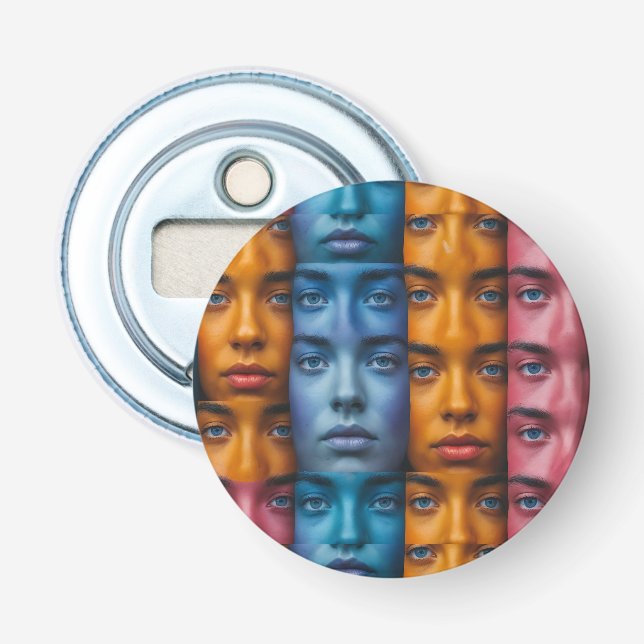 Farbiges Muster Flaschenöffner (Vorderseite)