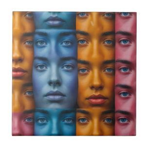 Farbiges Muster Fliese