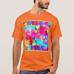 Farbiges Muster für Abstrakte Geometrie T-Shirt