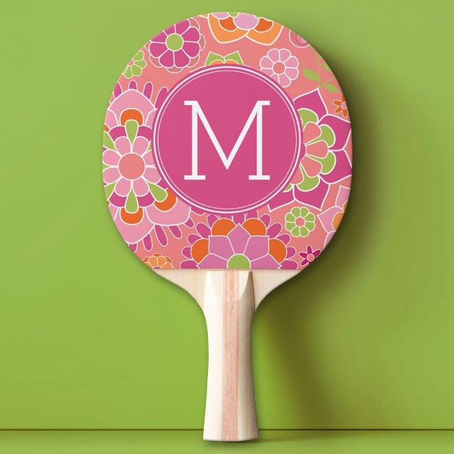 Farbiges Muster für die Blütenpracht Tischtennis Schläger (Custom Ping Pong Paddle)