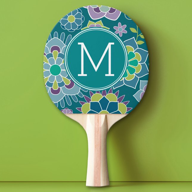 Farbiges Muster für die Blütenpracht Tischtennis Schläger (Custom Ping Pong Paddle)