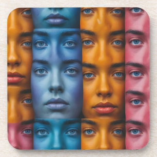 Farbiges Muster Getränkeuntersetzer