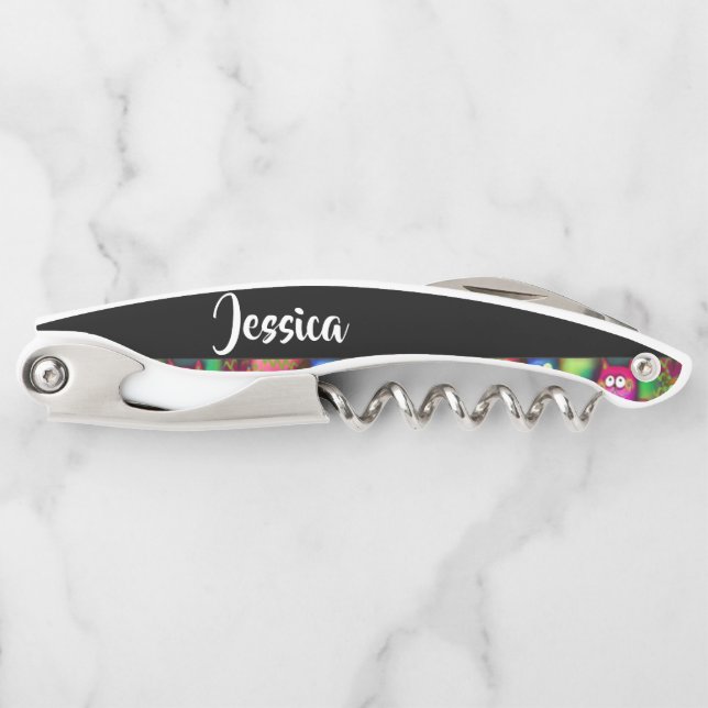 Farbiges Muster Kellnermesser (Vorderseite)