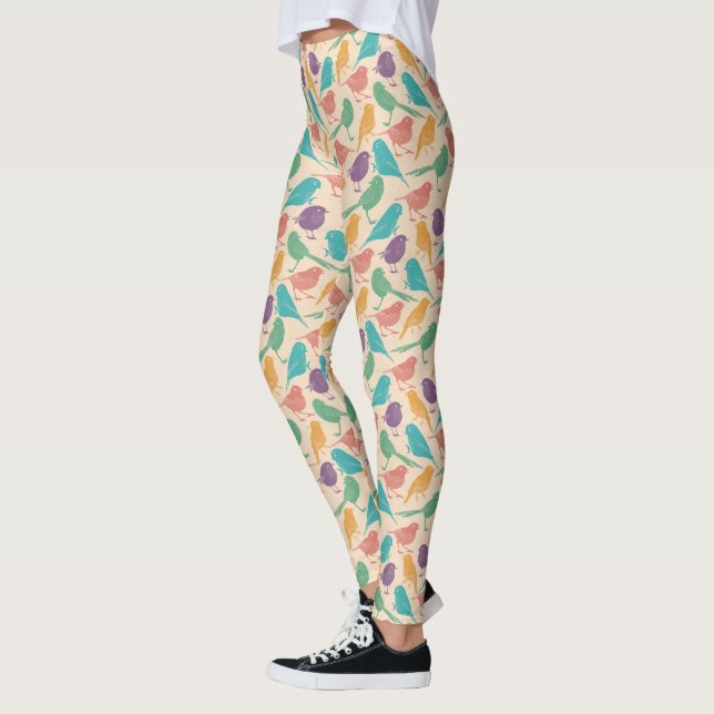 Farbiges Muster Leggings (Links)