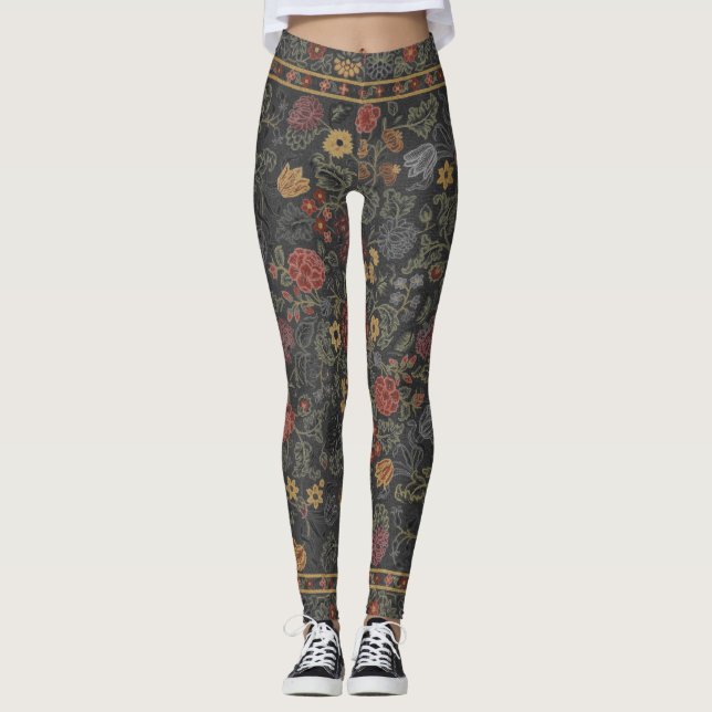 Farbiges Muster Leggings (Vorderseite)