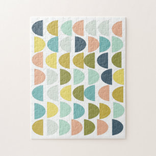 Farbiges Muster moderner geometrischer Formen Puzzle