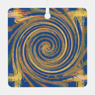 Farbiges Muster Ornament Aus Metall