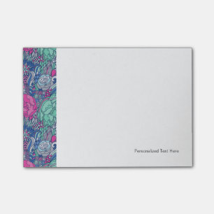 Farbiges Muster Post-it Klebezettel