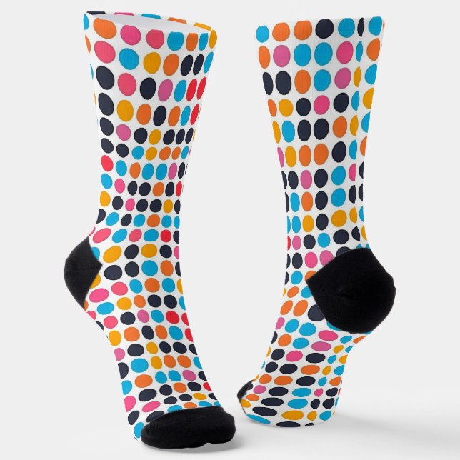 Farbiges Muster Socken (Gewinkelt)