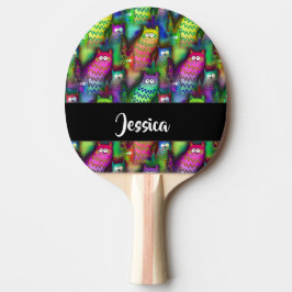 Farbiges Muster Tischtennis Schläger