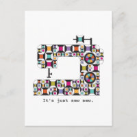 Farbiges Nähmaschinenmuster