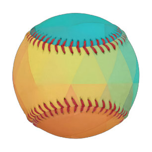 Farbiges Neon-Glas-Muster Baseball