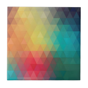 Farbiges Neon-Glas-Muster Fliese