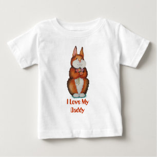 farbiges, niedlich-braunes Hasen Baby T-shirt