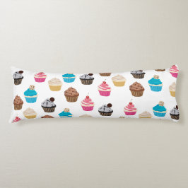 Farbiges Niedliches Cupcakes-Muster Seitenschläferkissen