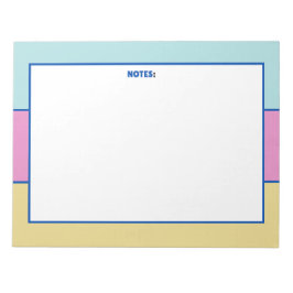 Farbiges Notepad Notizblock