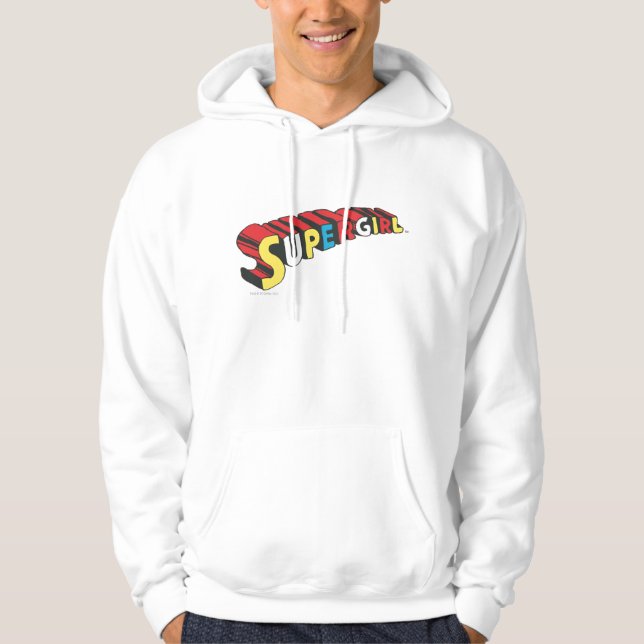 Farbiges Obergirl-Logo Hoodie (Vorderseite)